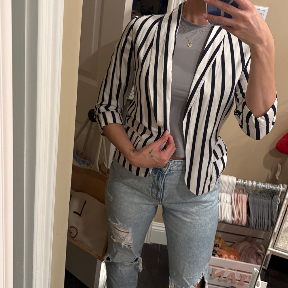 Striped Women's Blazer